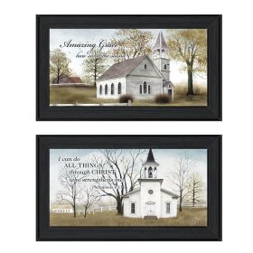 Trendy Decor 4U "Amazing Grace" Framed Wall Art, Modern Home Decor Framed Print for Living Room, Bedroom & Farmhouse Wall Decoration by Billy Jac