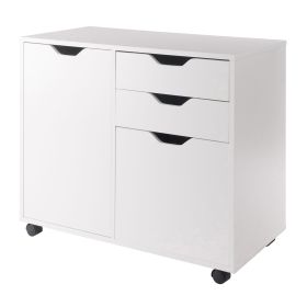 Halifax Wide Storage Cabinet; 2-Drawer; Filing Cabinet; White