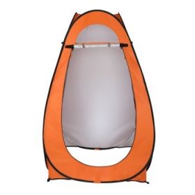 Pop Up Privacy Shower Tent Quick Setup Waterproof Zipper Closure Portable Outdoor Changing Room for Camping Beach RV Travel Compact Bath Tent wit (Color: Orange)